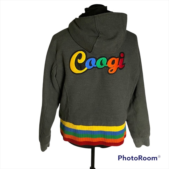 Coogi Varsity Rainbow Jacket Large 